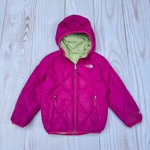 The North Face Girls XS Insulated 550 DownFill Reversible Moondoggy Hood Jacket